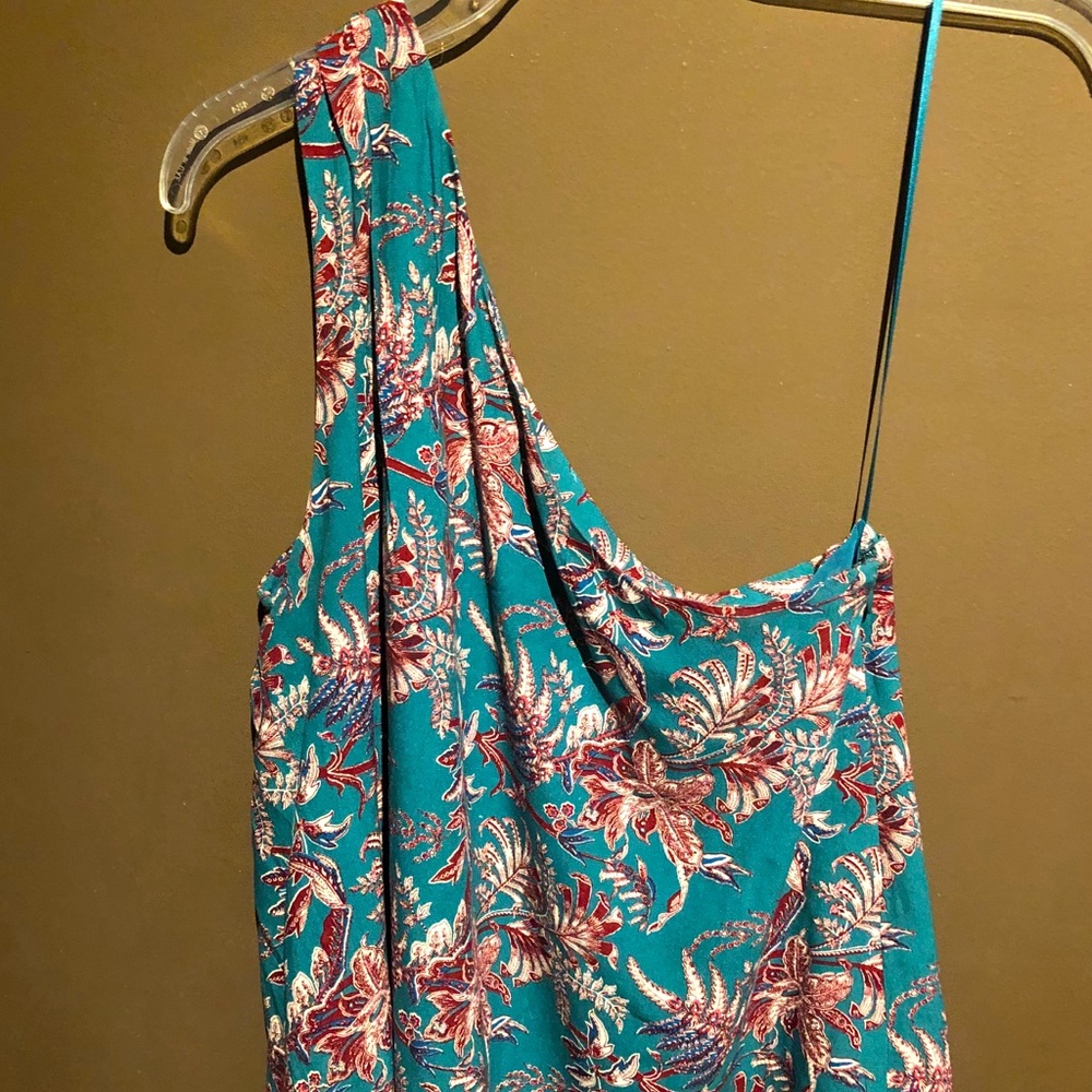 Loft- Paisley 1 sleeve dress shirt. Medium